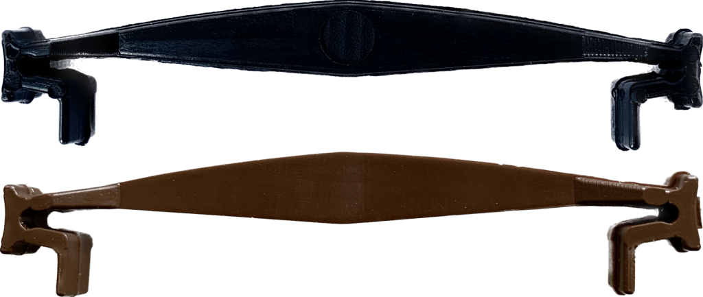 Brown & Black Kiwi Clips