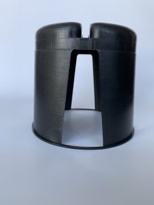 Black Pole Cap 130mm