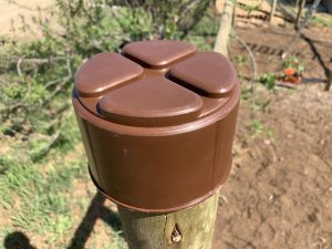 Pole Cap Brown 125mm for a 125mm pole